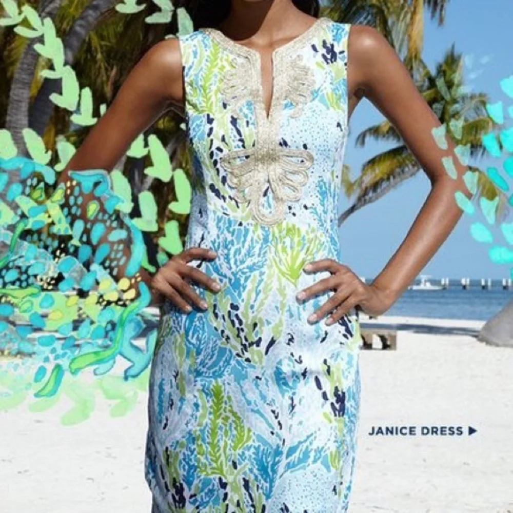 Lilly Pulitzer Janice Shift Dress Lets Cha Cha - Picture 3 of 5